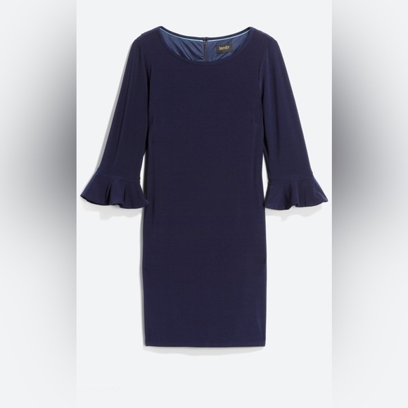NEW Laundry by Shelli Segal Navy Jersey Dress XS - Picture 2 of 6
